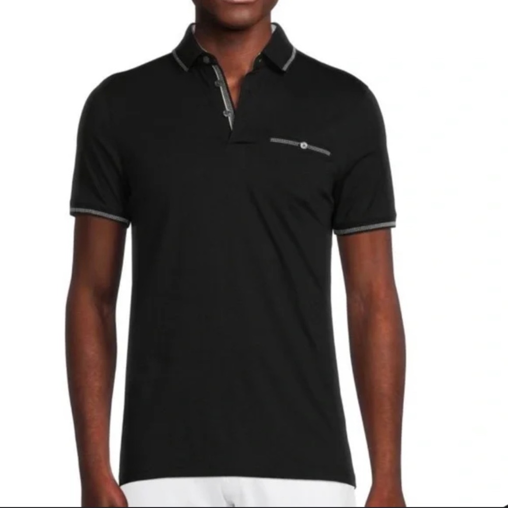 Ted Baker black collared polo 6/XXL